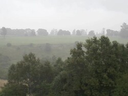 rain in the country Stock Footage