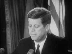 JFK Cuban Missile Crisis speech - Part 3 of 14 Stock Footage