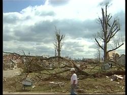 damage caused by tornado in Maryland News Clip