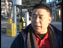 Pro-China demo ahead of the arrival of the Olympic torch News Clip