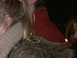 First Memorial for Sandy Hook Victims Stock Footage