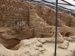 Morgantina, Great kiln from the 1st century B.C., one of the largest known ancient kilns Stock Footage