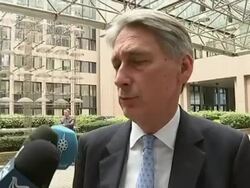 Philip Hammond EU security Council arrival News Clip
