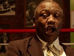 INTERVIEW: Joe Frazier on how he got the nickname Smokin Joe Frazier. Stock Footage
