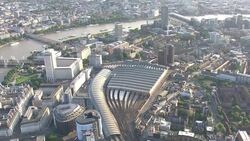 London Aerials - Waterloo Station News Clip