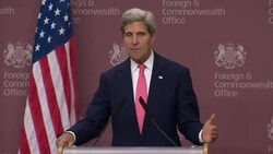 Kerry and Hague news conference, comments on Syria News Clip