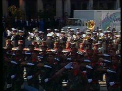 South Africa -Nelson Mandela Addresses Parliament News Clip