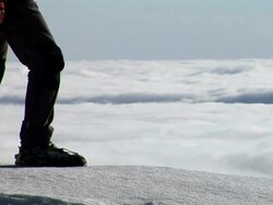 HD: Hiking In The Snow Stock Footage