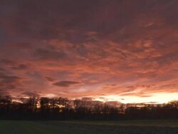 HD TIME LAPSE: Cloudscape At Sunset Stock Footage