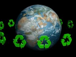 Recycle to save the planet Stock Footage