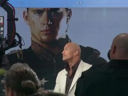 Dwayne 'The Rock' Johnson at the 'Good Morning Stock Footage