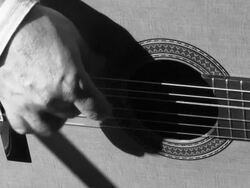 Spanish guitar player Stock Footage