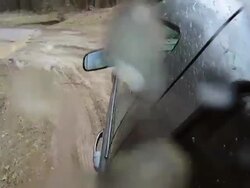 HD SLOW-MOTION: Driving Off-Road Stock Footage