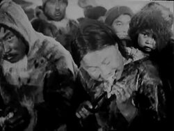 Inuit Arctic Hunting Stock Footage