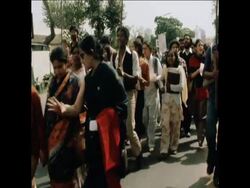 SYND 11 3 80  INTERNATIONAL WOMEN'S DAY MARCH PROTESTS AGAINST RAPE News Clip