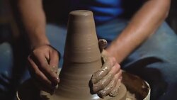 pottery, close-up Stock Footage