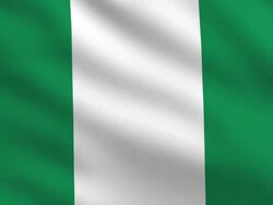Nigerian flag Stock Footage