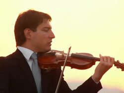 HD: Musician Inspired By Nature Stock Footage