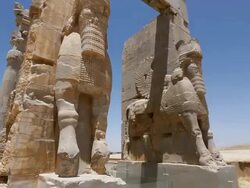 MS TU Shot of Persepolis, World Heritage / Shiraz, Fars Province, Iran  Stock Footage