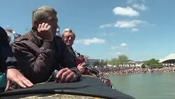 CLEAN : Massive crowd sees off worlds largest cruise ship in France News Clip