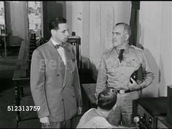 1951: EMERGENCY PREPAREDNESS: DRAMATIZATION: 'City official' introducing Ham operator 'Chris Norton' to the 'Colonel', explaining what the Hams would do if needed. 'Chris' talking about mobile units & base headquarters. Civil Defense Plan, Red Scare. Instructional Video