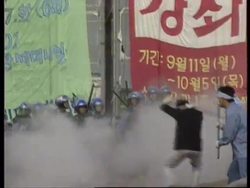 SOUTH KOREA: "ANTI AMERICA DAY" DEMONSTRATORS CLASH WITH POLICE News Clip