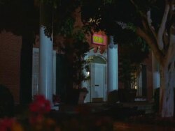 WS View of entrance of ZAZ Sorority and sign, door / California, United States Stock Footage