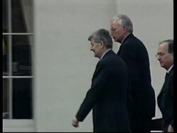 USA: GERMAN FM FISCHER VISIT News Clip
