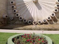 Yerevan, Cascade, view of statues and gardens Stock Footage