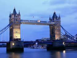 Tower Bridge Time Lapse at Dusk Stock Footage