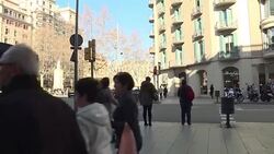 CLEAN : Barcelona residents react to continued Catalan tensions News Clip