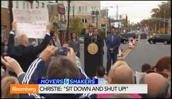 NJ Governor Christie Handles Hurricane Sandy Heckler News Clip