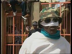 ZIMBABWE: POLICE TEAR GAS AGAINST STUDENT PROTESTORS News Clip