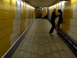 Crime in the Tunnel Stock Footage