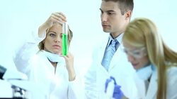 Research tea in laboratory. Stock Footage