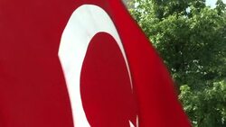 CLEAN : Germany Turks protest ahead of Erdogan speech News Clip