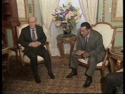 EGYPT: SYRIAN AND EGYPTIAN LEADERS DISCUSS MID EAST PEACE PROCESS News Clip