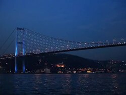 Bosphorus Bridge. Stock Footage