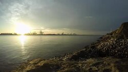 Cargo container shipping Stock Footage