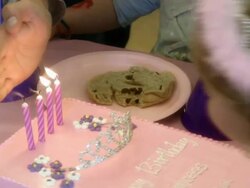 BLOWING OUT CANDLES (HD) Stock Footage