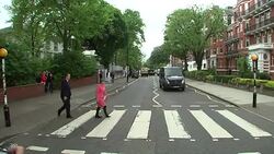 David Cameron and Tessa Jowell recreate The Beatles 'Abbey Road' Album Cover News Clip