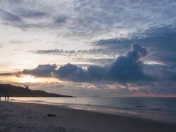 Beautiful sunrise at sea Stock Footage