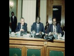 UPITN 24 1 78 EGYPTIAN CABINET MEETING News Clip