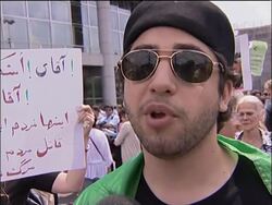 Hundreds join demonstration backing protests in Iran News Clip