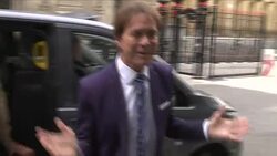 Sir Cliff Richard Arriving at Court News Clip