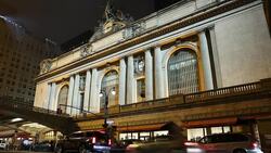 Grand Central Night Street Time Lapse Stock Footage