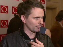 INTERVIEW: Muse on winning an award, touring, reactions to the new album, how they're going to share the prize, the different acts at the awards at The Q Awards 2012 at The Grosvenor House Hotel on October 22, 2012 in London, England (Footage by WireImage  Stock Footage