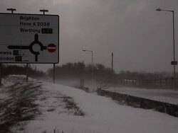 Snow Hits The UK Stock Footage
