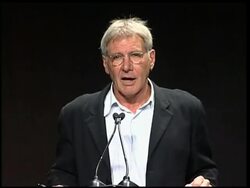 Harrison Ford won't comment on Roman Polanski at aviation event News Clip