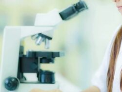 Scientist and bio lab experiment Stock Footage